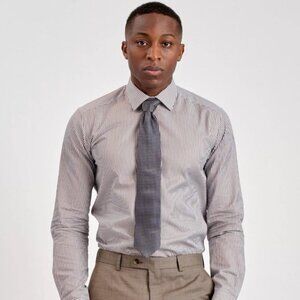 Sand Copenhagen 8030 Iver 2 Dark Brown Long Sleeve Button Down Shirt